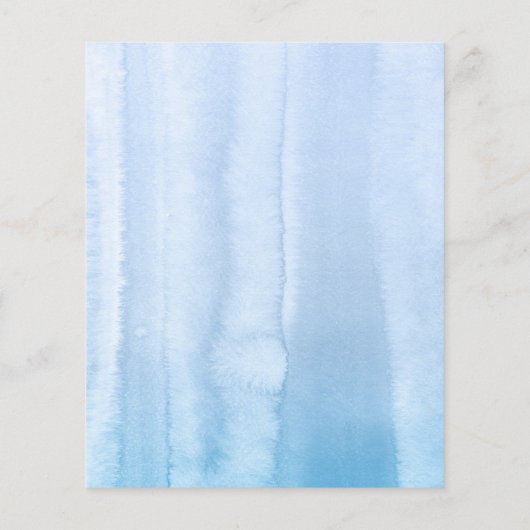 Dusty Blue Floral Pampas Grass Wedding Menu (Achterkant)