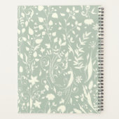 Dusty Blue Floral Planner (Achterkant)