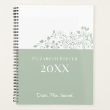 Dusty Blue Floral  Planner