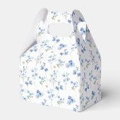 Dusty Blue Floral Prosecco Vrijgezellenfeest Dank  Bedankdoosjes (Achterkant)