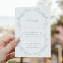 Dusty Blue  Floral Romantische bruiloft