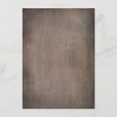 Dusty Blue Floral Rustieke Bruiloft Informatie Gas Informatiekaartje (Achterkant)