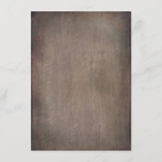 Dusty Blue Floral Rustieke Bruiloft Informatie Gas Informatiekaartje (Achterkant)