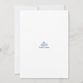 Dusty Blue Floral Save the Date (Achterkant)