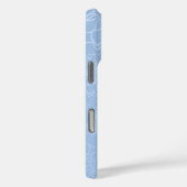 Dusty Blue Floral Script iPhone / iPad case (Achterkant / Rechts)