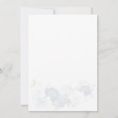 Dusty Blue Floral Script Vrijgezellenfeest Kaart (Achterkant)