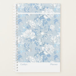 Dusty Blue Floral Small Planner