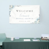 Dusty Blue Floral Spandoek (Beurs)