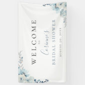 Dusty Blue Floral Spandoek (Verticaal)