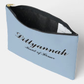  Dusty Blue Floral Toile Wedding Party Etui (Open)