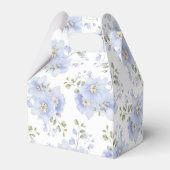 Dusty Blue Floral Vrijgezellenfeest Bedankdoosjes (Achterkant)