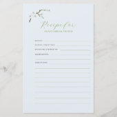 Dusty blue floral vrijgezellenfeest receptkaart (Voorkant)