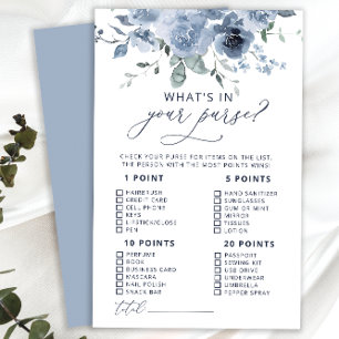 Dusty Blue Floral Wat zit er in je Purse Game