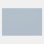 Dusty Blue Floral waterverf Inpakpapier Vel (Voorkant 2)