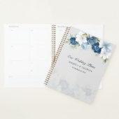 Dusty Blue Floral Waterverf Wedding Planner (Display)