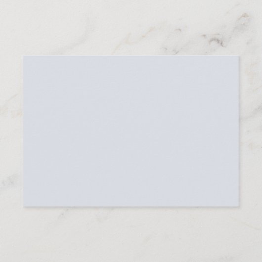 Dusty Blue Floral Wedding Accommodations Kaart (Achterkant)