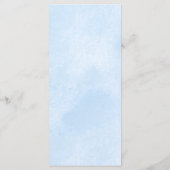 Dusty Blue Floral Wedding Menu (Achterkant)