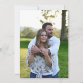 Dusty Blue Floral Wedding Save the Date Photo Card Kaart (Achterkant)