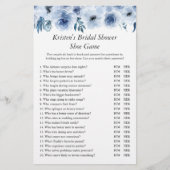 Dusty Blue Floral Wedding Vrijgezellenfeest Shoe G Flyer (Voorkant)