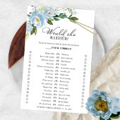 Dusty Blue Floral zou ze liever een spelletje flye Flyer