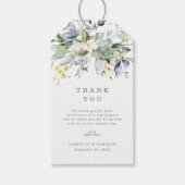 Dusty Blue Florals Cadeau Labels Cadeaulabel (Voorkant)