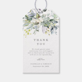 Dusty Blue Florals Cadeau Labels Cadeaulabel