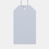 Dusty Blue Florals Cadeau Labels Cadeaulabel (Achterkant)