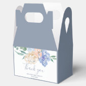 Dusty Blue Florals Hartelijk dank Bedankdoosjes (Geopend)