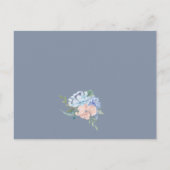Dusty Blue Florals Marriage Advice Kaarten (Achterkant)