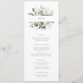 Dusty Blue Florals Menu