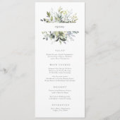 Dusty Blue Florals Menu (Voorkant)