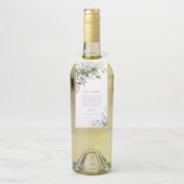 Dusty Blue Florals Welkom Fles Hanger (Op fles)