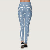 Dusty Blue Flower Power Legging (Achterkant)