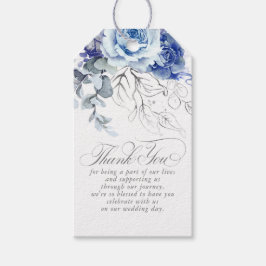 Dusty Blue Flowers Boho Thank You Cadeaulabel
