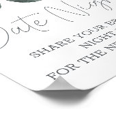 Dusty Blue Flowers Date Night Poster (Hoek)