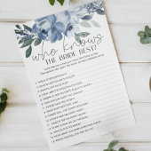 Dusty Blue Flowers spel die weet bruid beste Flyer