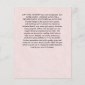 DUSTY BLUE FLOWERS WEDING INVIES - BEGROTING FLYER (Achterkant)