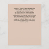 DUSTY BLUE FLOWERS WEDING INVIES - BEGROTING FLYER (Achterkant)