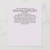 DUSTY BLUE FLOWERS WEDING INVIES - BEGROTING FLYER (Achterkant)