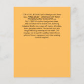 DUSTY BLUE FLOWERS WEDING INVIES - BEGROTING FLYER (Achterkant)