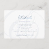 Dusty Blue Formal Wedding Enclosure Kaart (Voorkant)