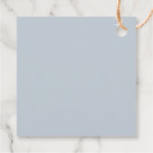 Dusty Blue Garden Floral Hartelijk dank Bedankjes Labels (Achterkant)