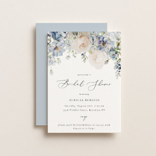 Dusty Blue Garden Floral Vrijgezellenfeest Kaart