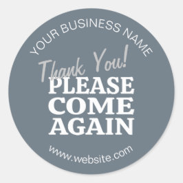 Dusty Blue geïnspireerd Dank u Ronde Sticker