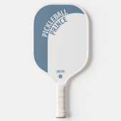 Dusty Blue Geometric Arch Pickle Prince Mannen Pickleball Paddle (Voorkant)