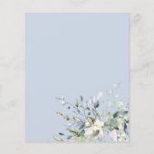 Dusty Blue Geometric Budget Weddenschap (Achterkant)