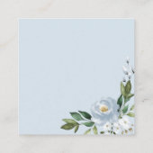 Dusty Blue Geometric Guess Hoeveel Kisses Kaarten (Achterkant)