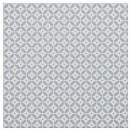 Dusty Blue Geometric Pattern Shippo. Kustkust Stof