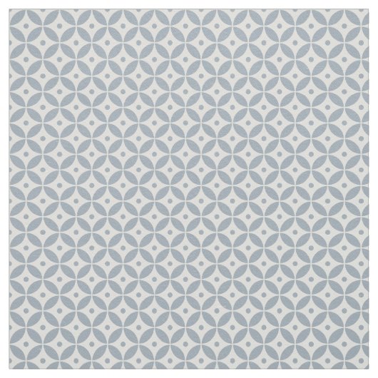 Dusty Blue Geometric Pattern Shippo. Kustkust Stof (Swatch)