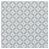 Dusty Blue Geometric Pattern Shippo. Kustkust Stof (Close Up)